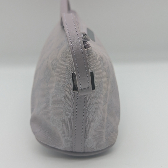 Gucci Grey GG Canvas Shoulder Bag – Small / Light Purple - Picture 3 of 10